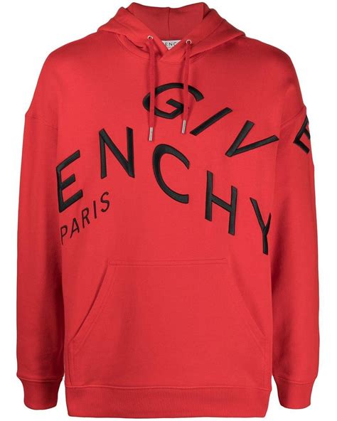 givenchy refracted embroidered logo hoodie|Buy and Sell Men Outerwear .